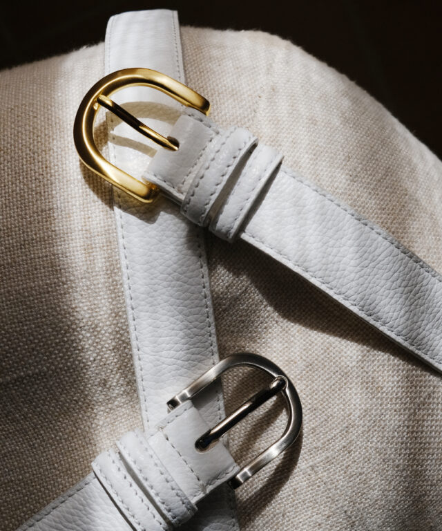 Blanc.Bangkok - Le Classique (White belt with gold buckle)