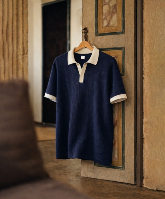 Blanc - Amalfi-polo-Navy