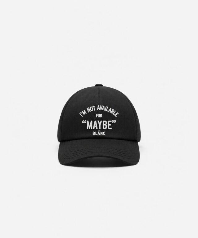 Maybe Cap - Black – front view
